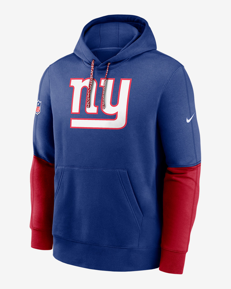 New York Giants Sideline Team Issue Club Men's Nike NFL Pullover Hoodie 1