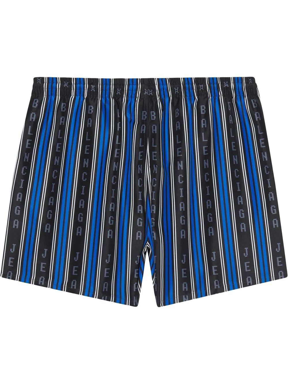 logo striped swim shorts - 1