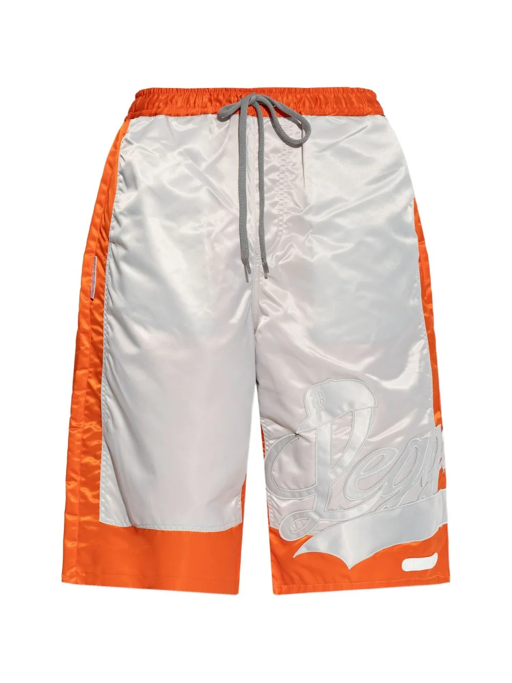 logo-embroidered colour-block shorts - 1