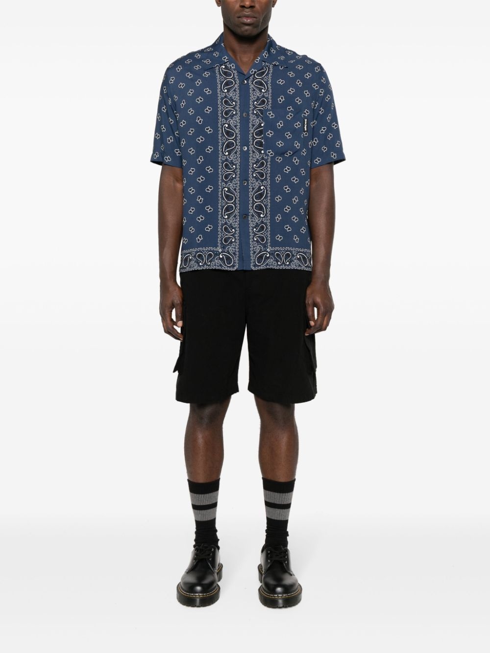 paisley-print bowling shirt - 2
