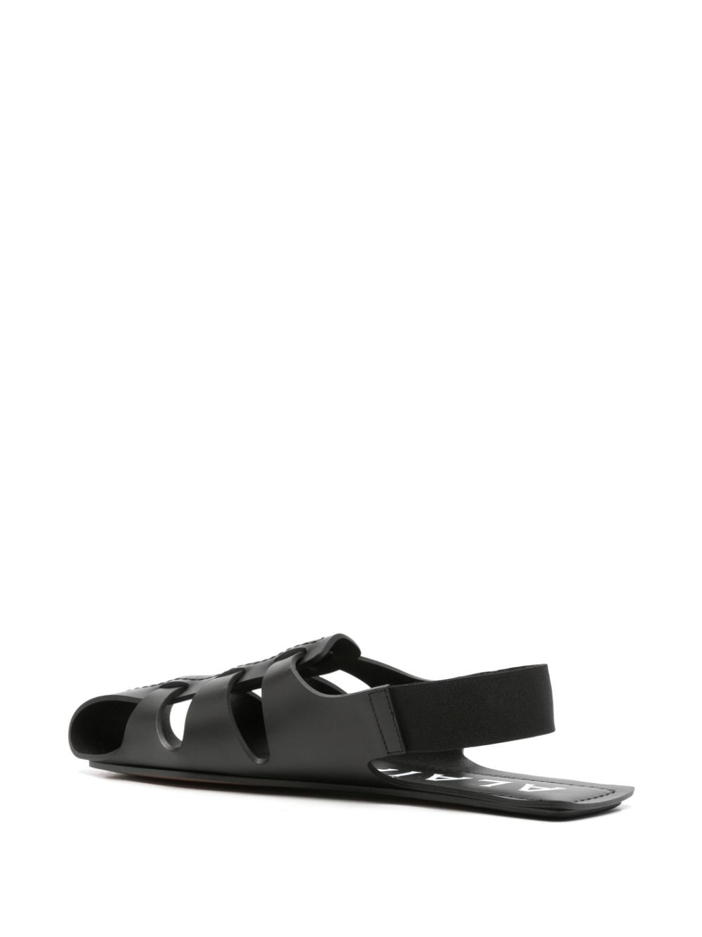 caged-design flat sandals - 3