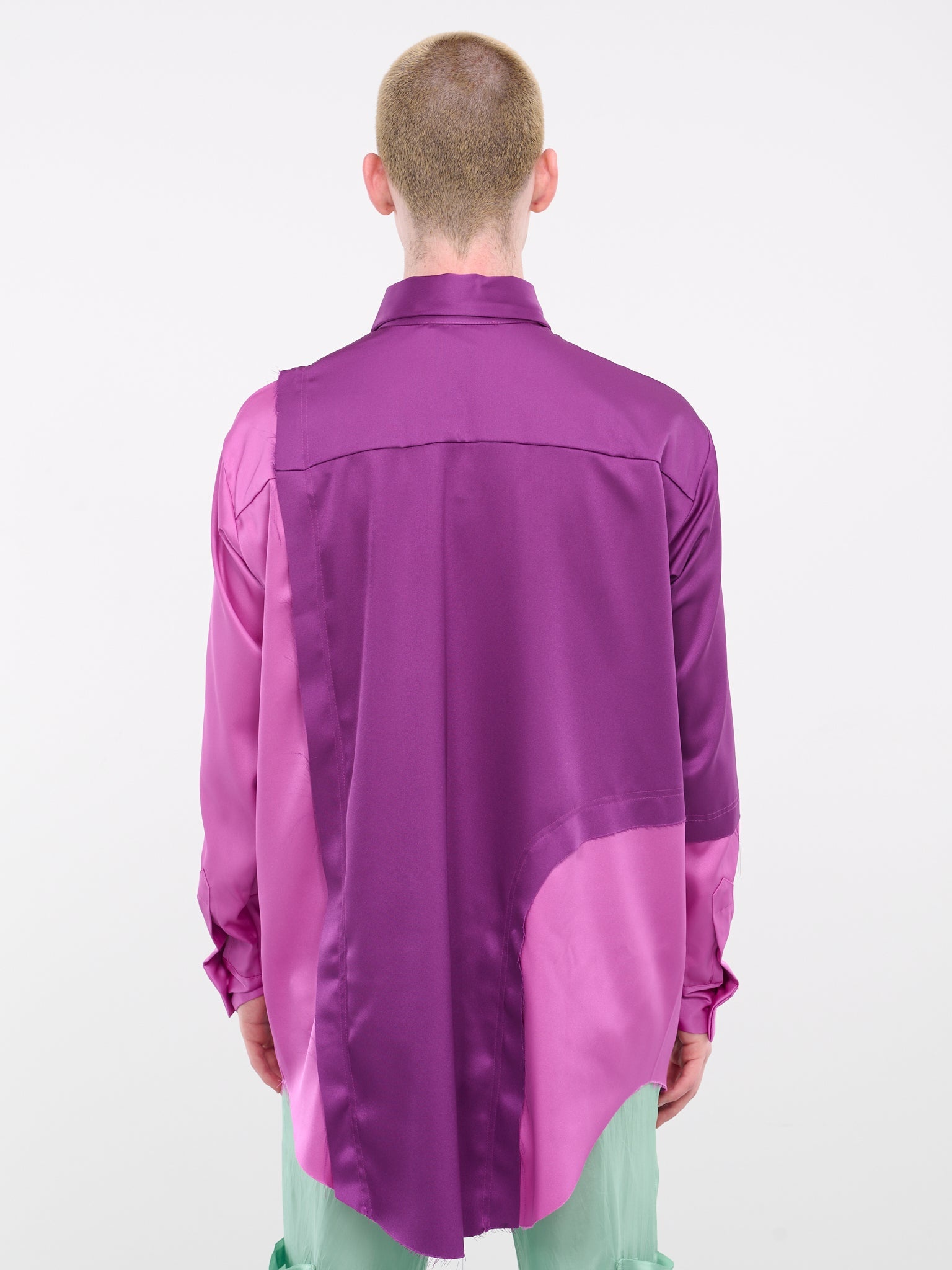Patched Silk Shirt - 3