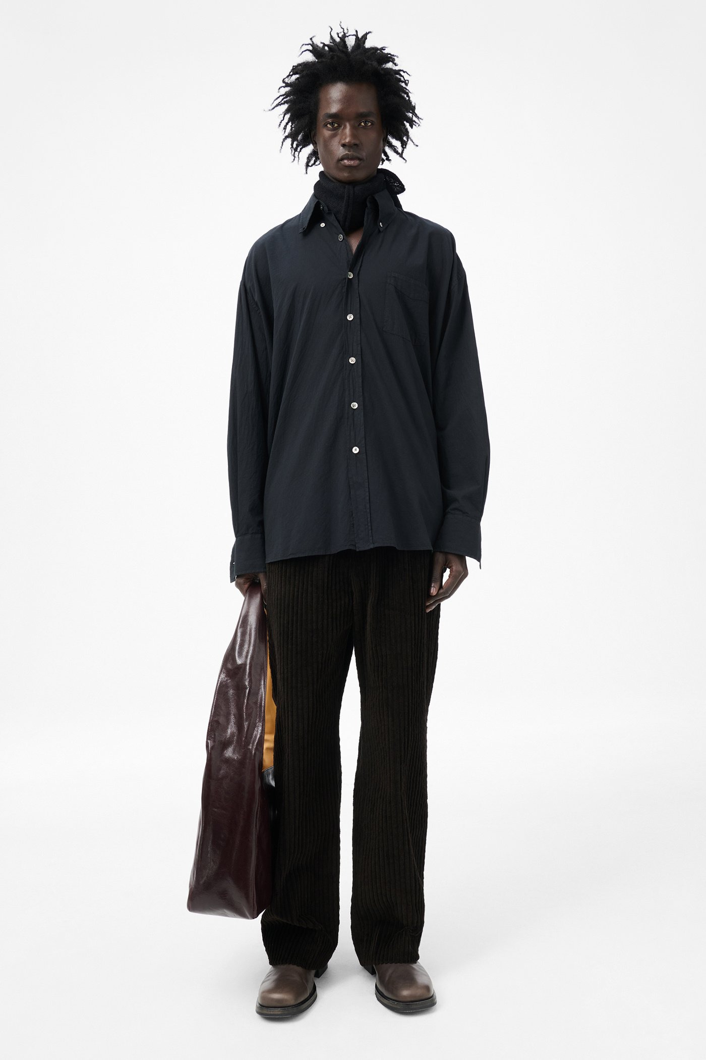 Borrowed BD Shirt Black Voile - 2