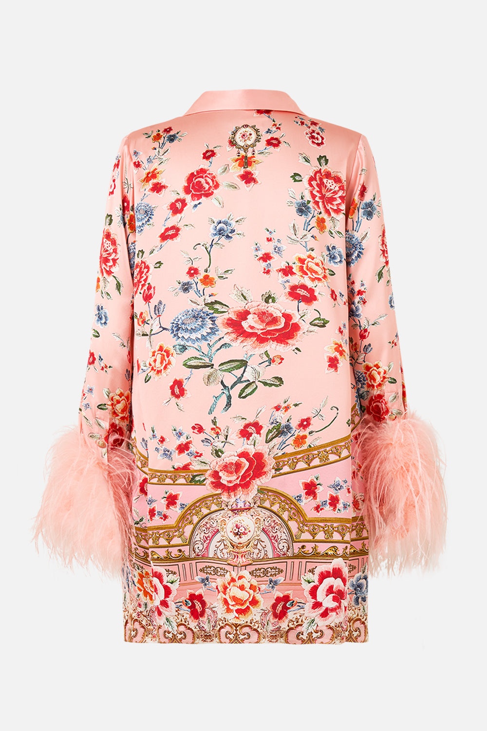 MINI SHIRT DRESS WITH FEATHERS - 9