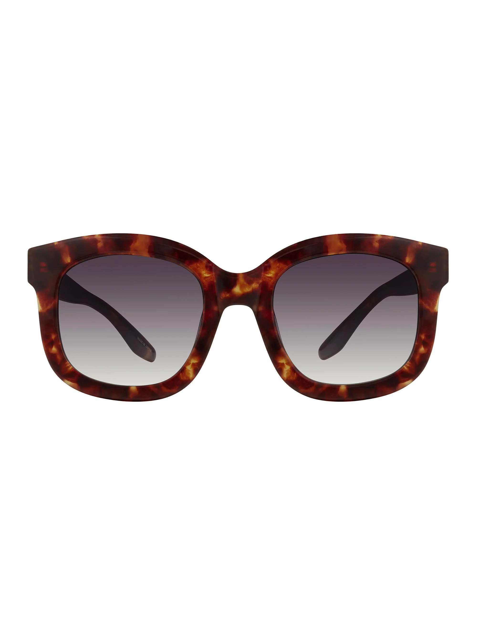 Women's Quannah 52MM Square Sunglasses - Gradient Grey Chesnut Havana - 1