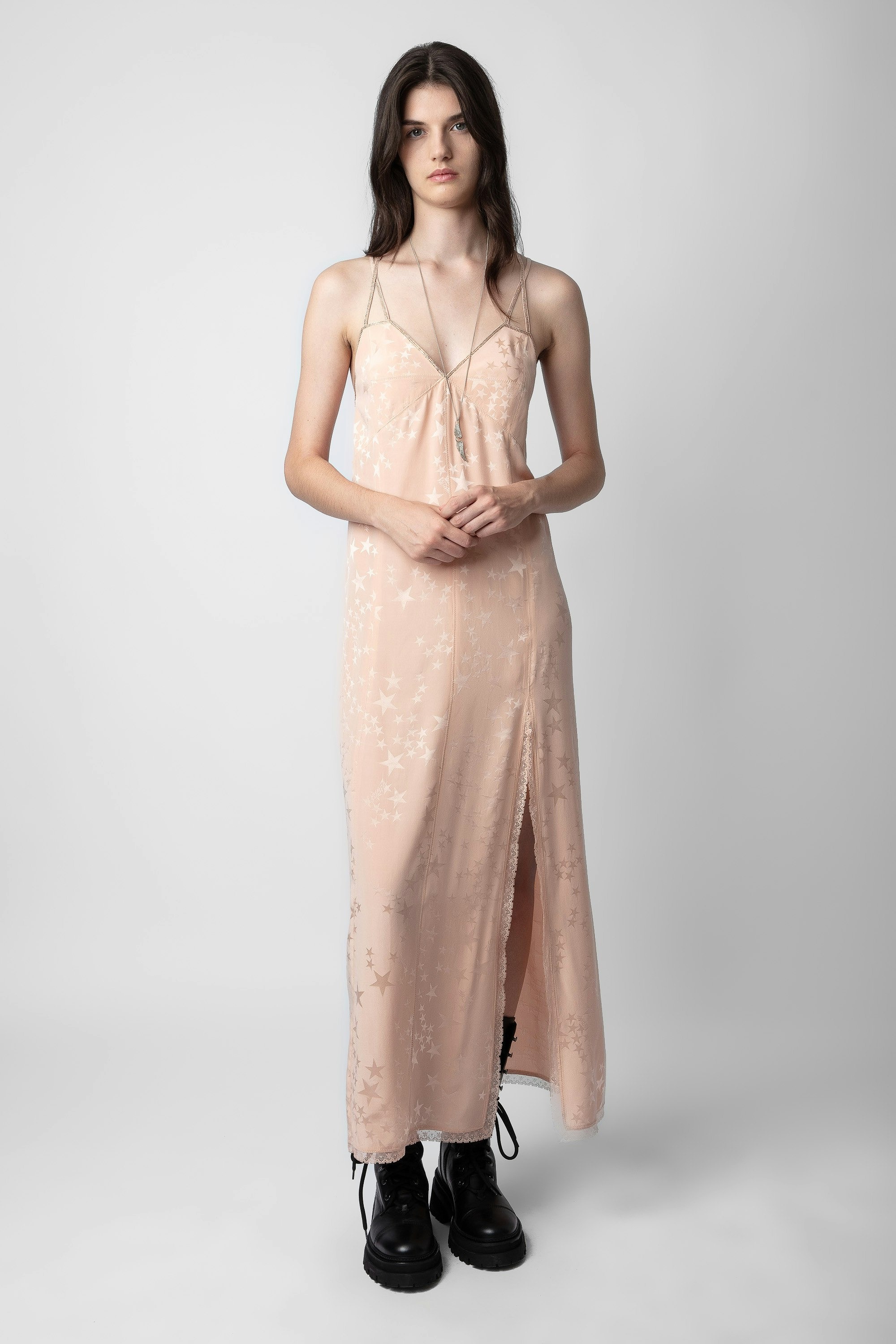 Rohal Silk Jacquard Dress - 2