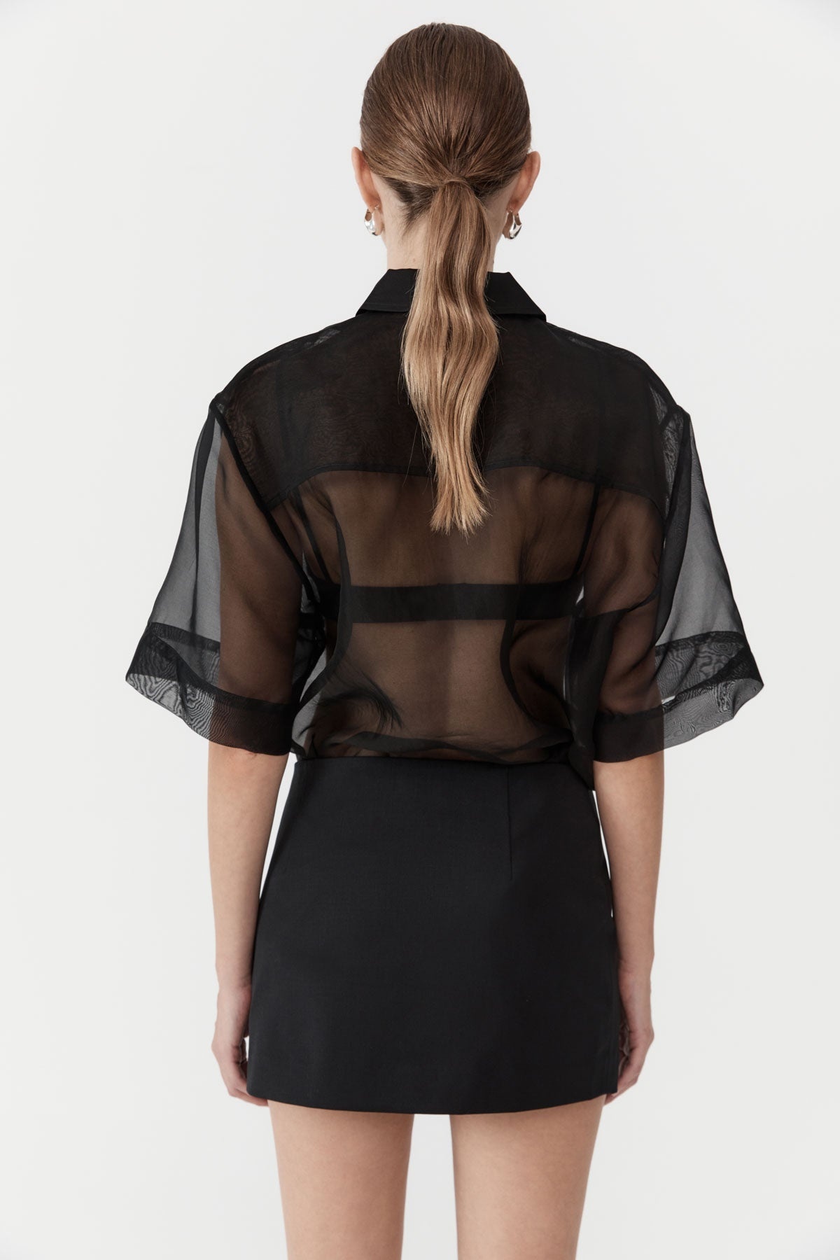 Utilitarian Pocket Mini Skirt - Black - 4