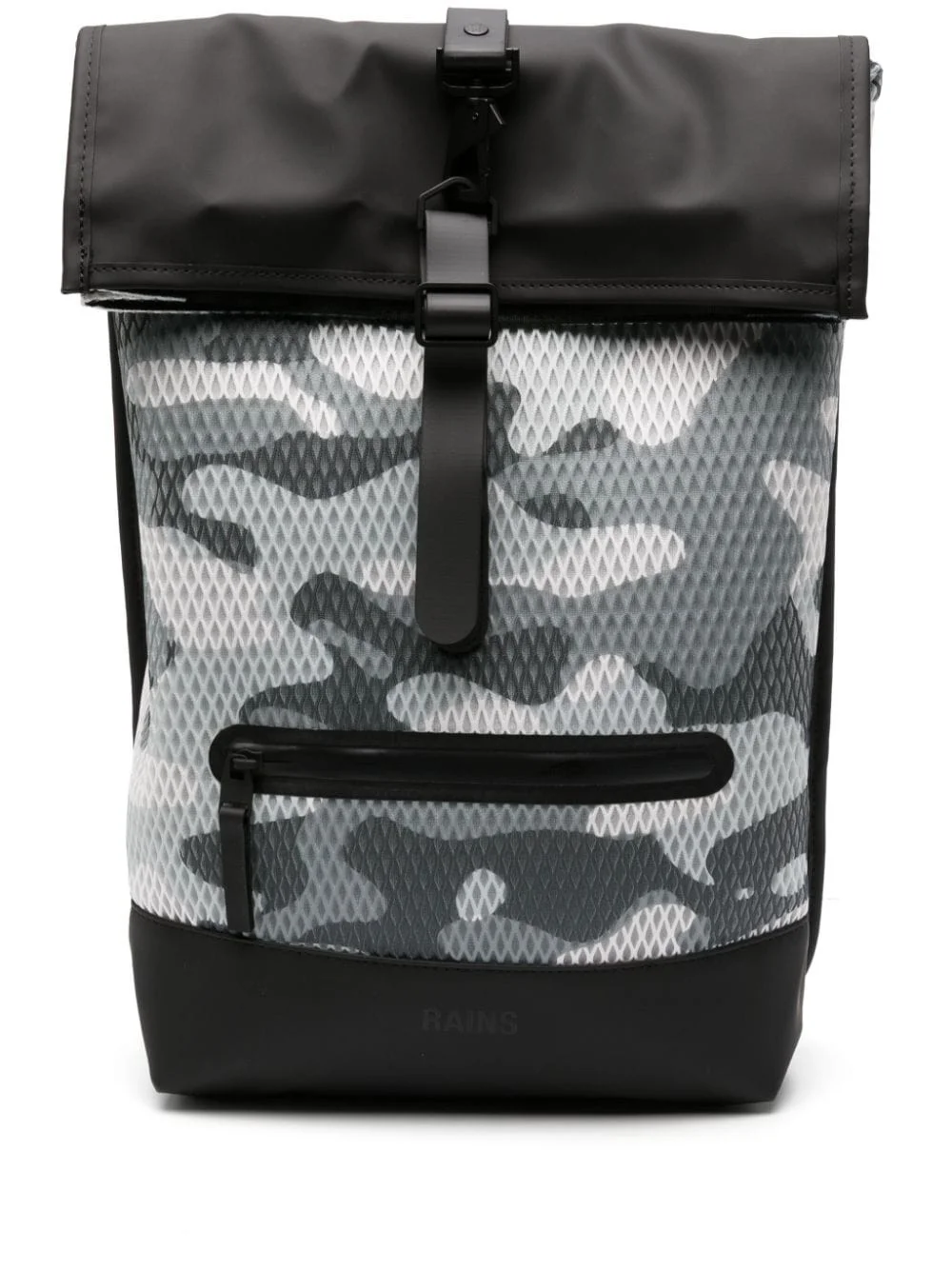 camouflage-print textured backpack - 1