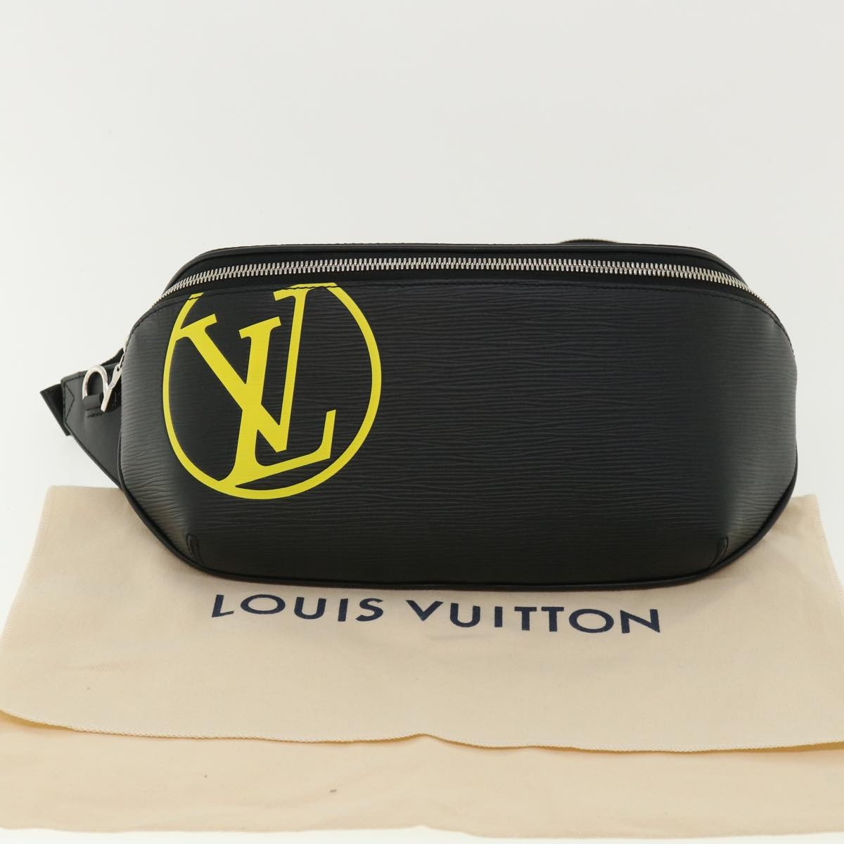 LOUIS VUITTON Epi LV Circle Bum Bag Waist Bag Black Yellow M55131 - 12