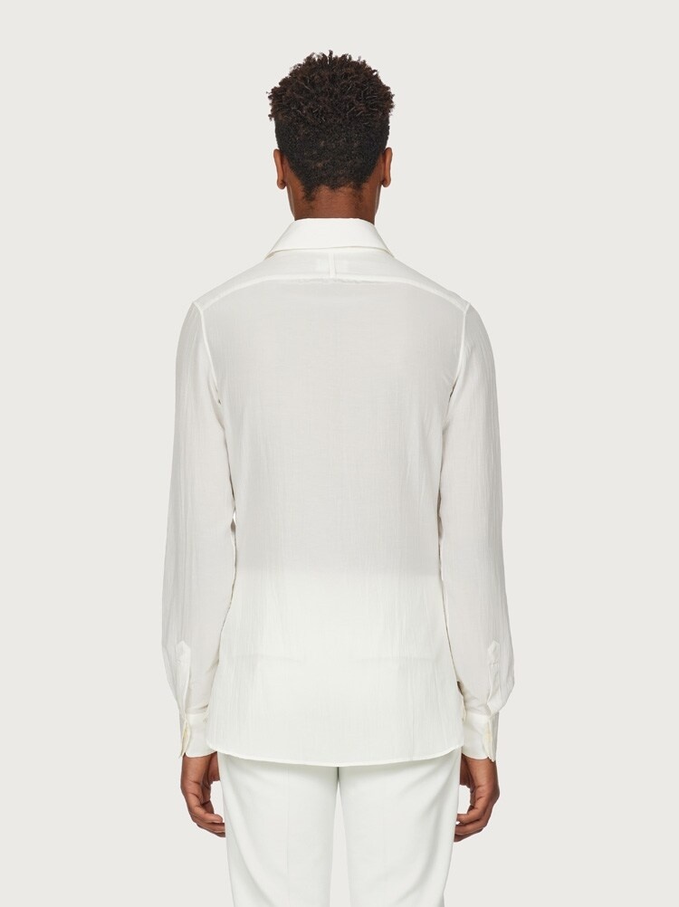 COTTON AND SILK SHIRT - 4