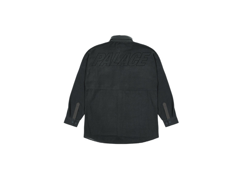 PALACE POLAR GRID OVERSHIRT BLACK outlook