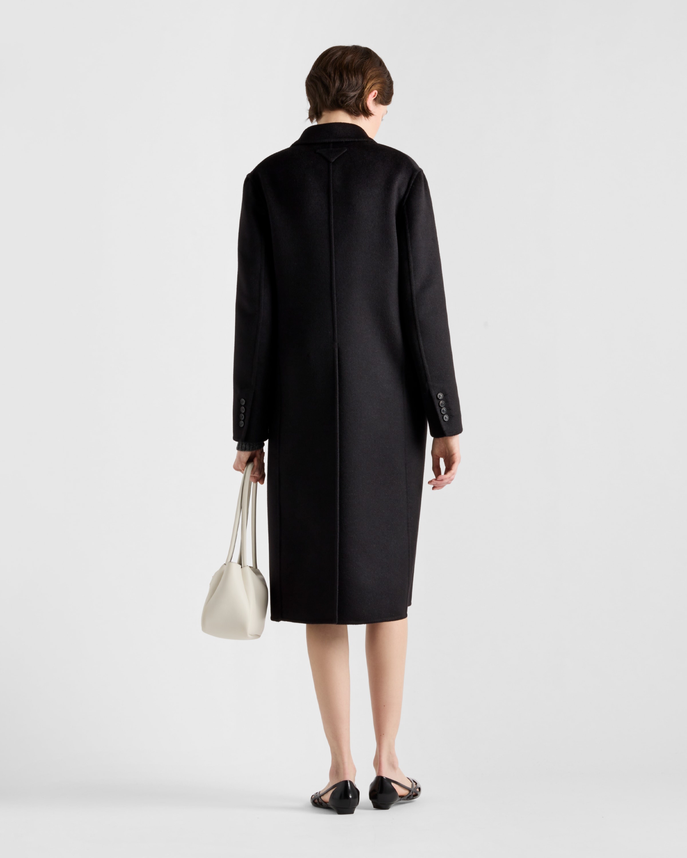 Single-breasted cashgora coat - 5