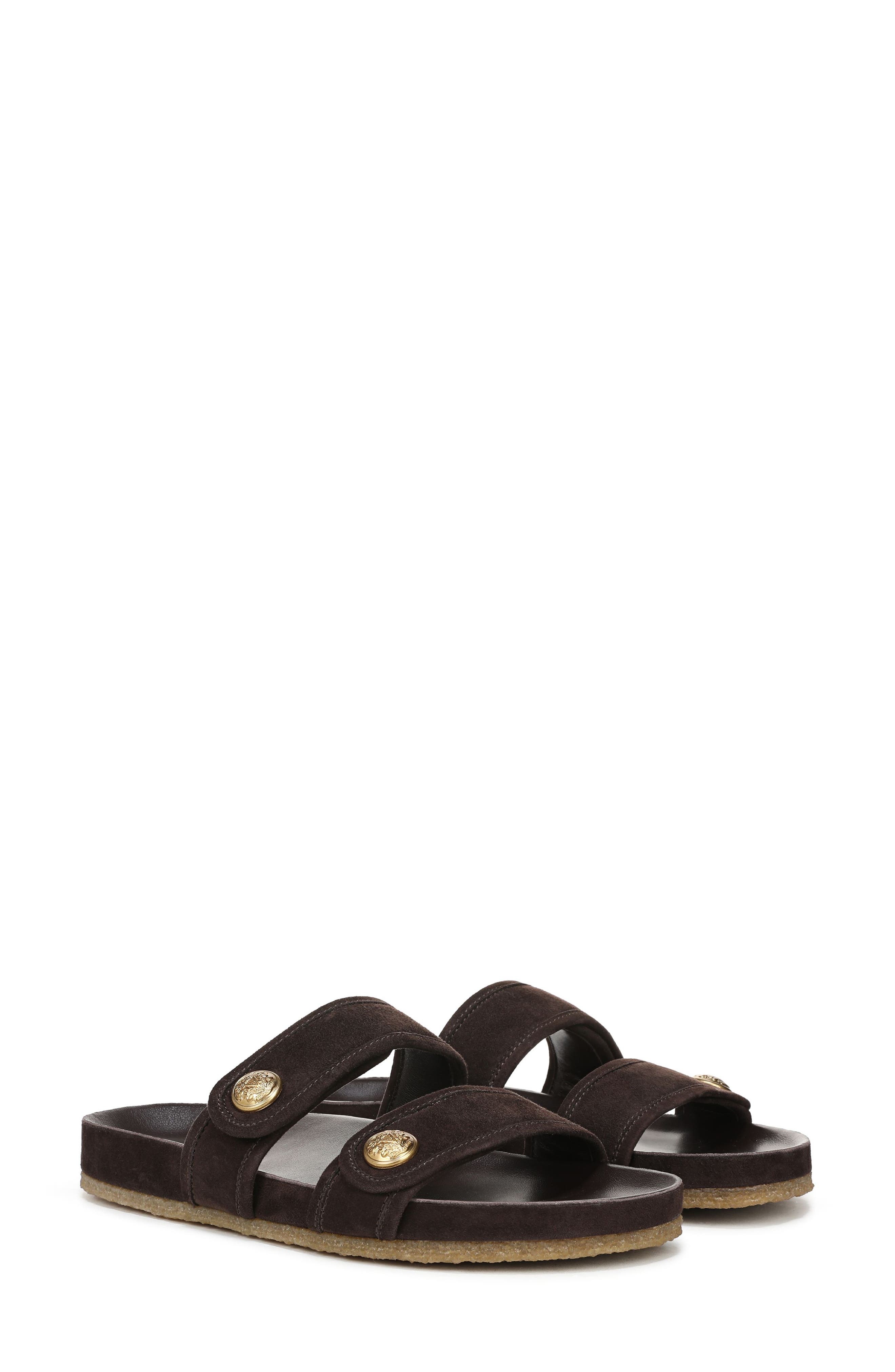 Veronica Beard Percey Slide Sandal in Espresso at Nordstrom - 9