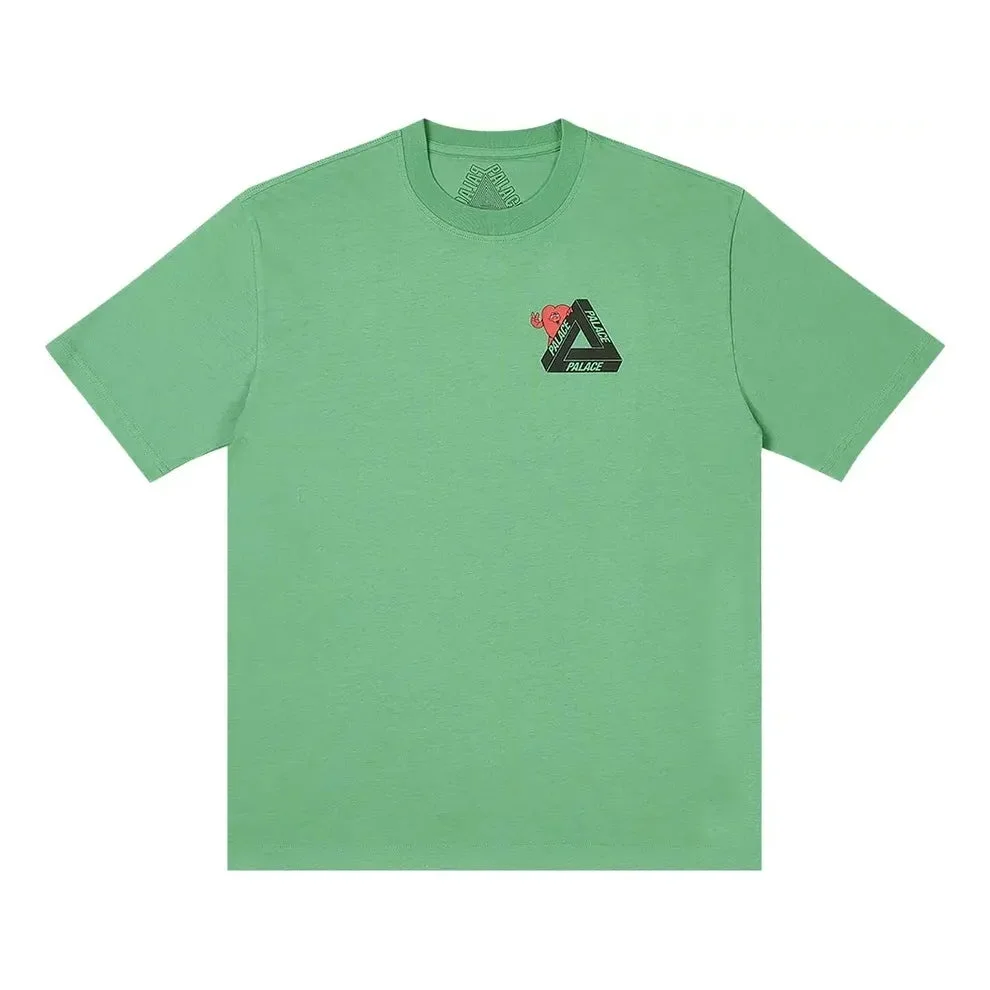 Palace Tri-Hearts T-shirt 'Sweet Pea Green' P26TS032 - 1