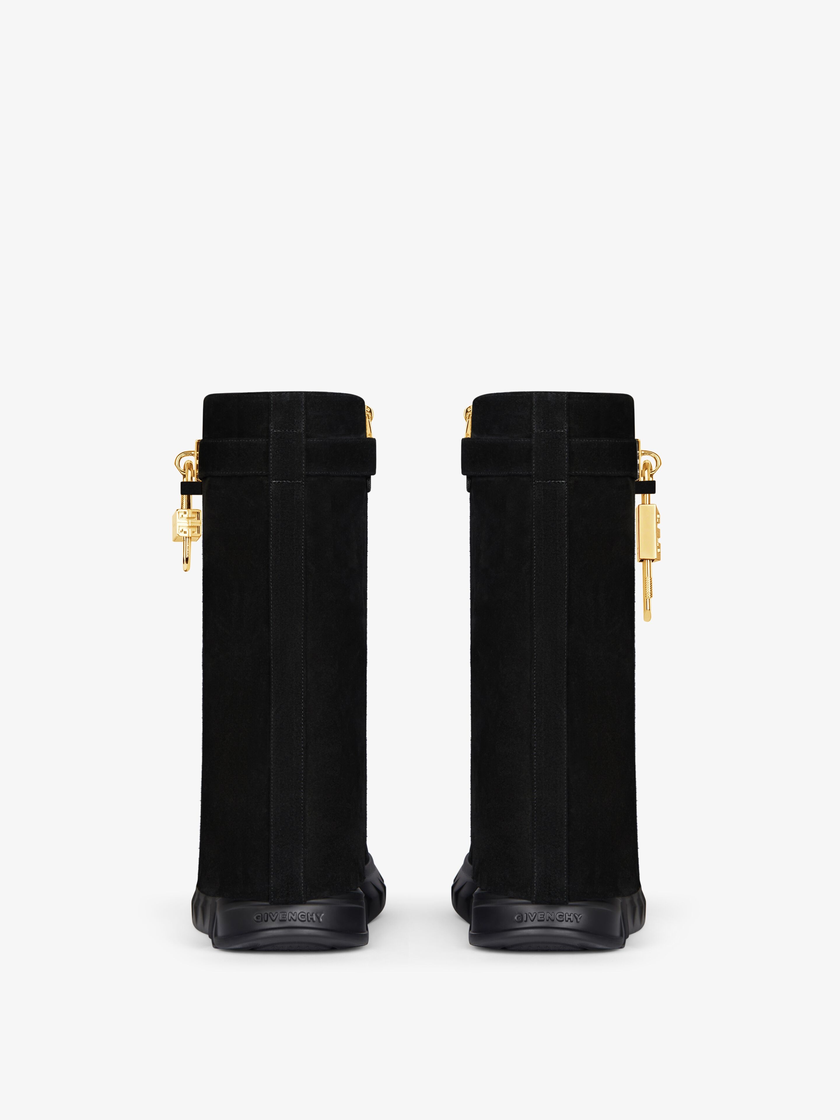 SHARK LOCK BIKER ANKLE BOOTS IN SUEDE - 7