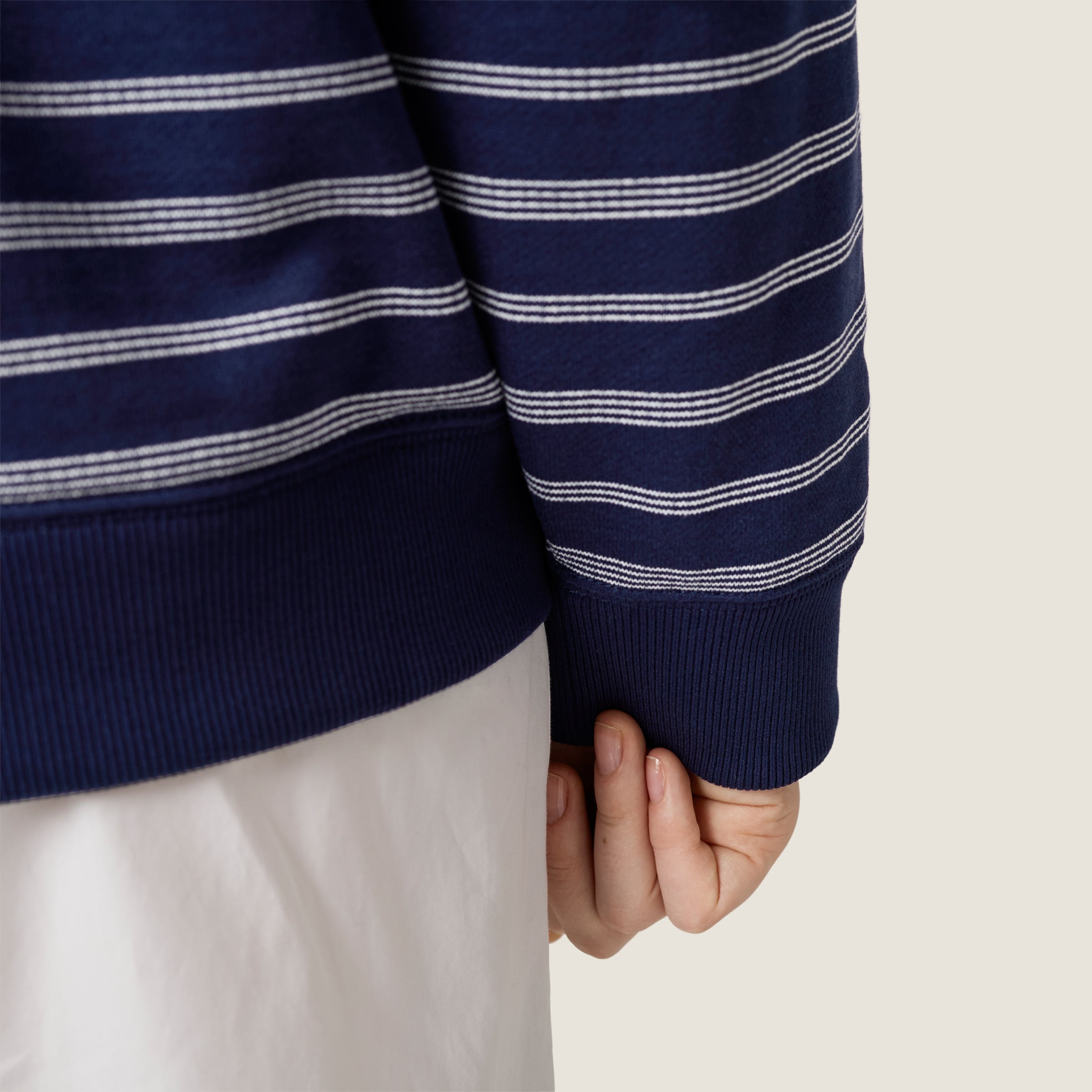 Striped zipper polo shirt - 6
