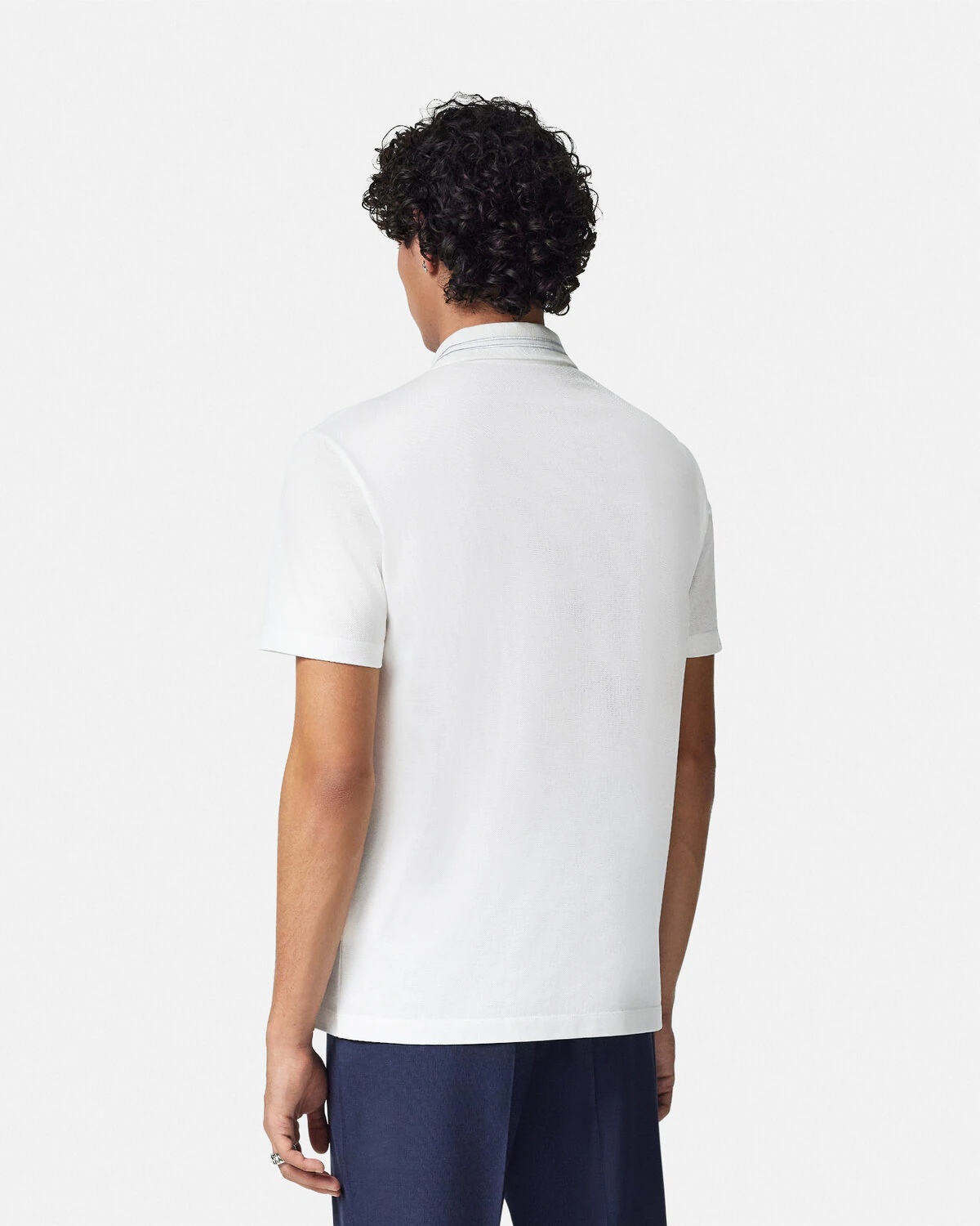 Embroidered Medusa Polo Shirt - 5