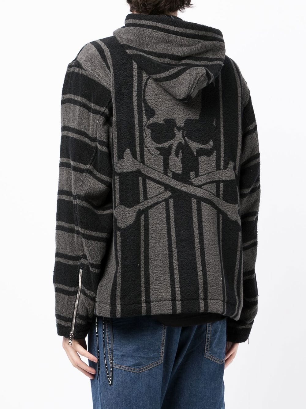 skull-print hoodie - 4