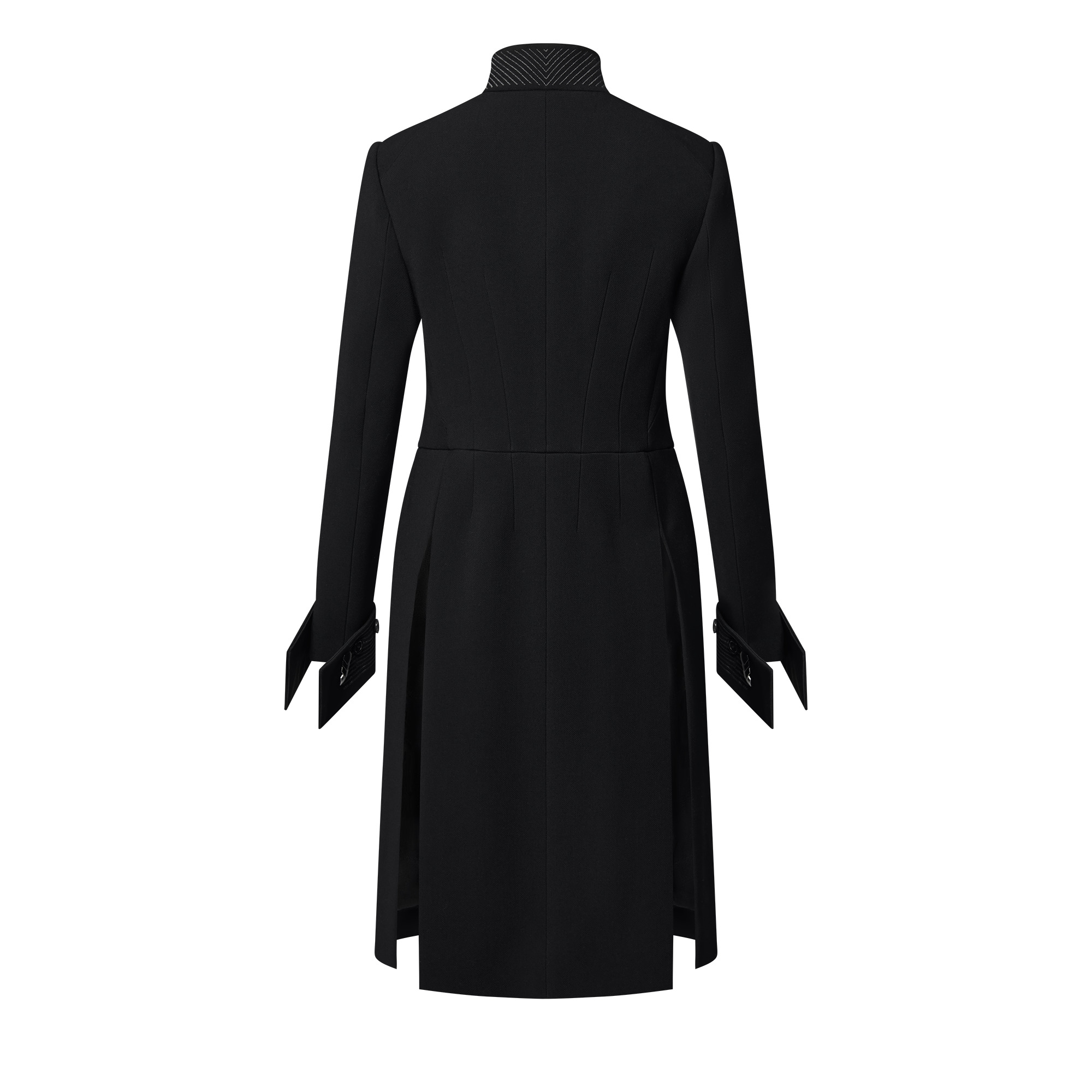 Wool Crepe Riding Coat - 2