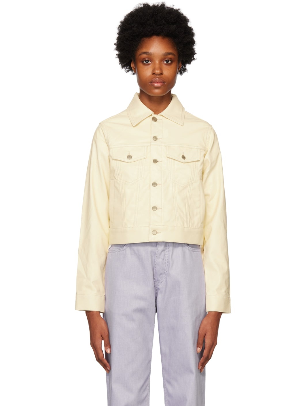 SSENSE Exclusive Yellow Buck Jacket - 1