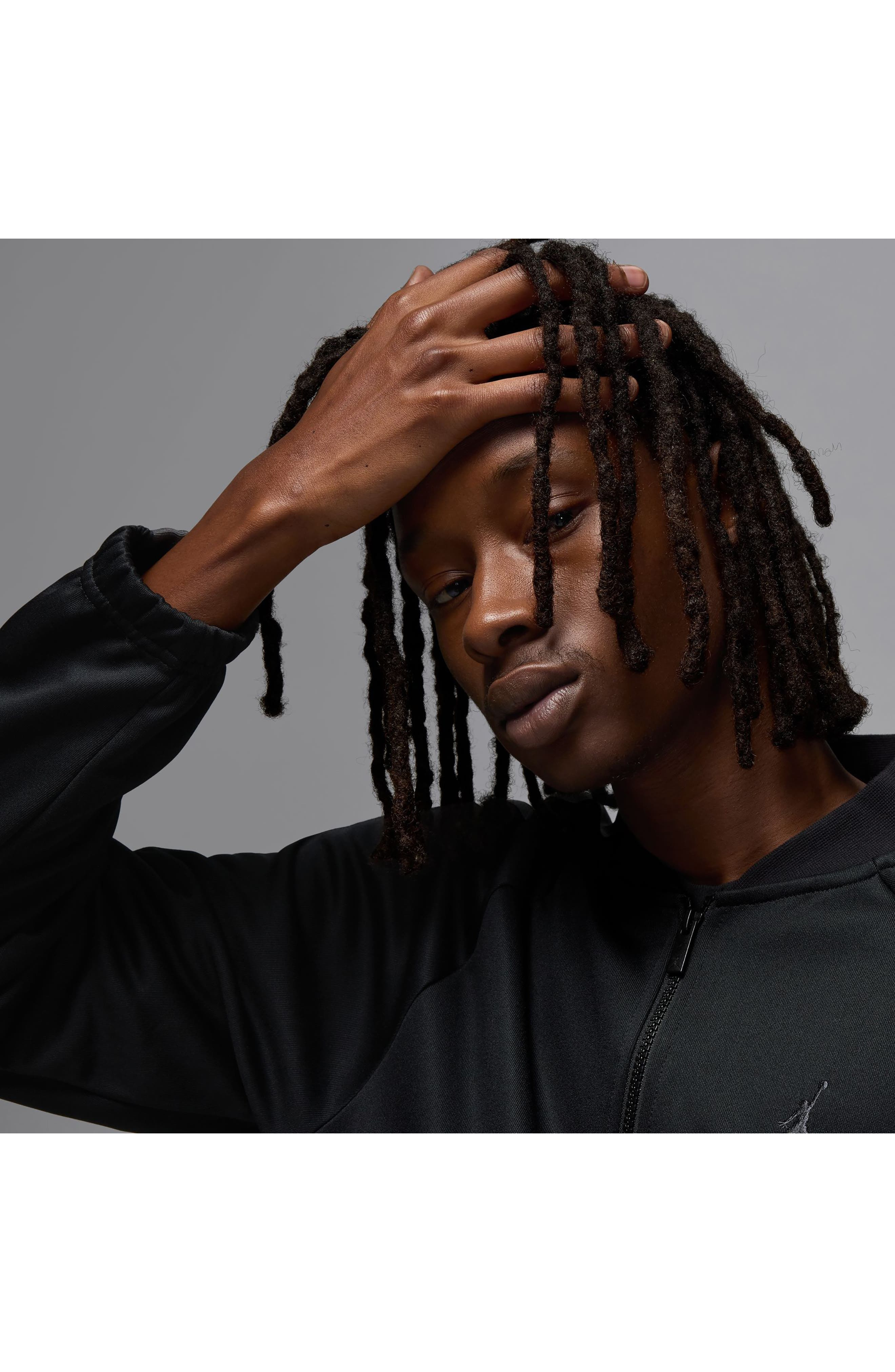 Jordan Essentials Track Jacket in Black/Anthracite at Nordstrom - 5