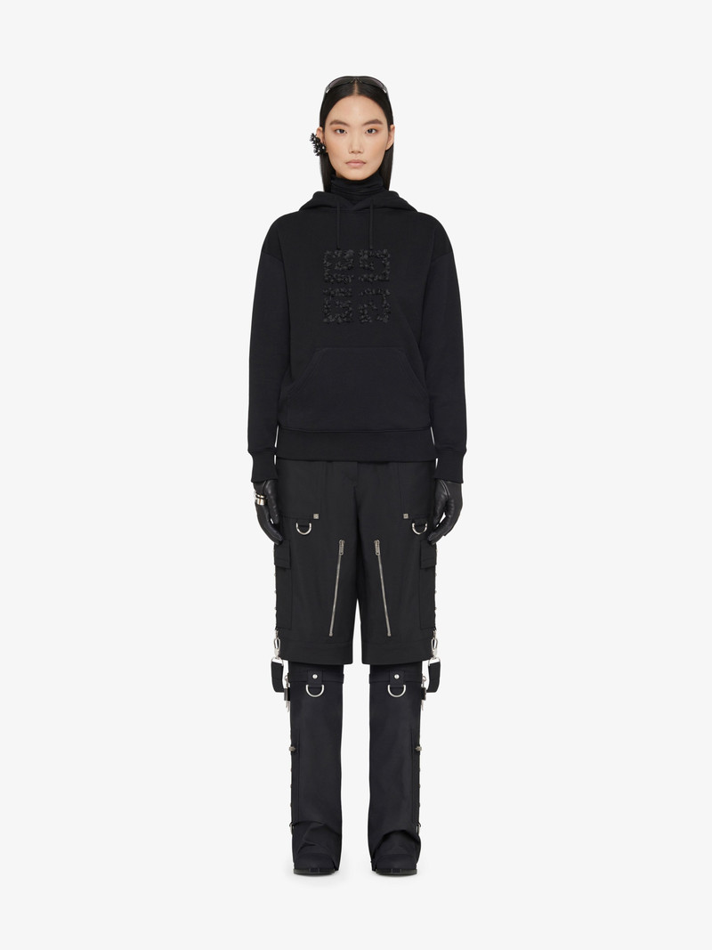 Givenchy HOODIE IN FLEECE WITH 4G EMBROIDERED FLOWERS outlook