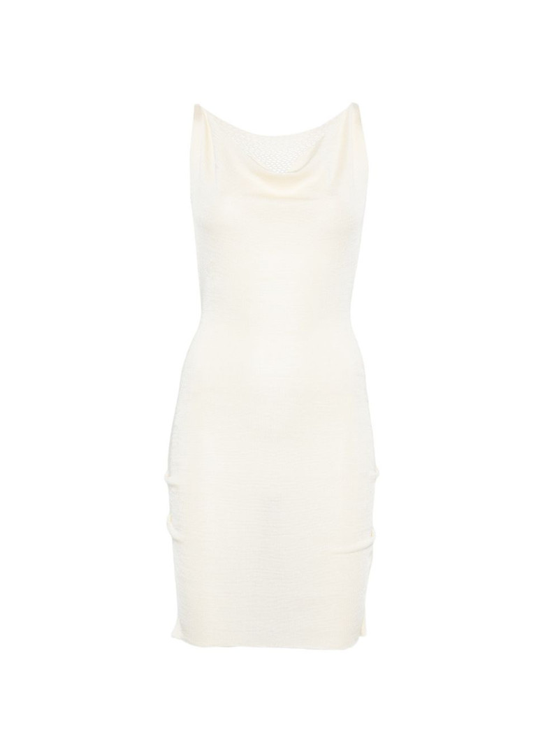 cowl-neck mini dress 1