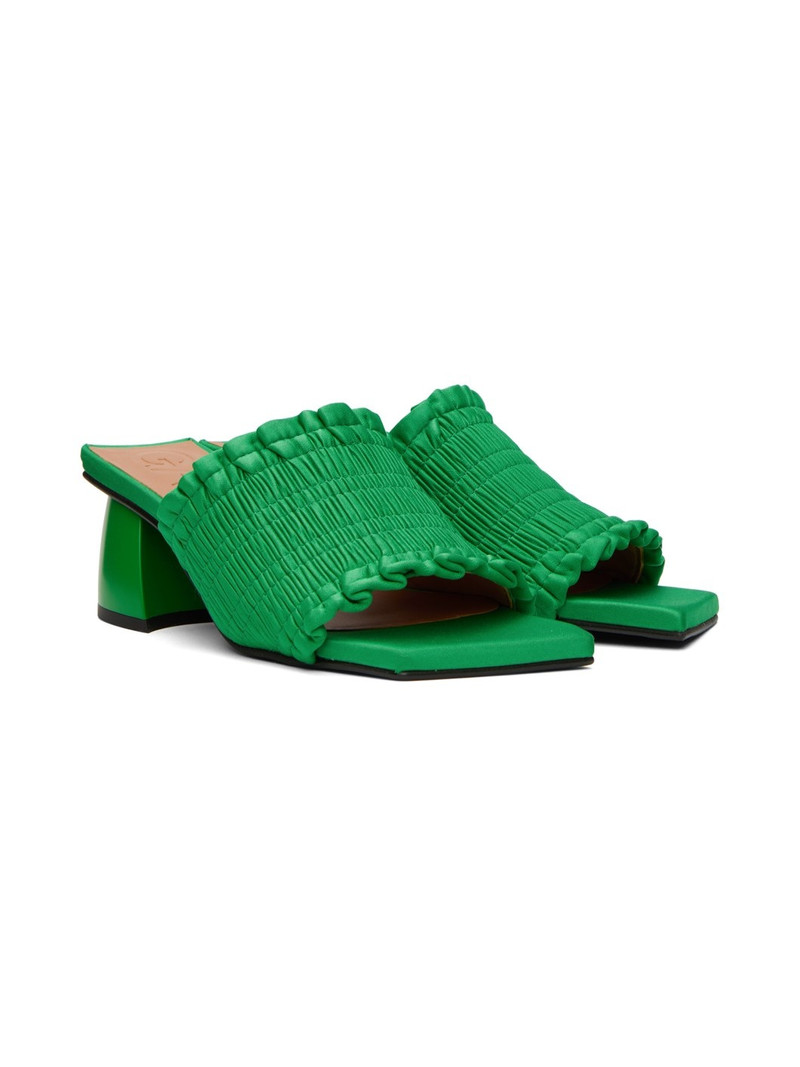 Green Smock Mules 4