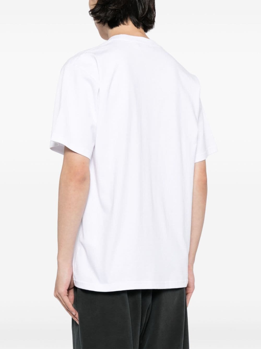 logo-print cotton T-shirt - 4