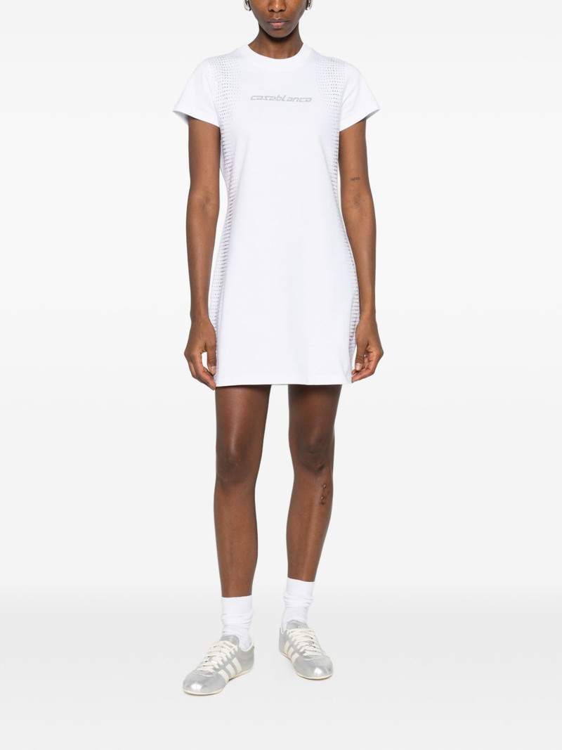 CASABLANCA crystal-embellishment mini dress outlook