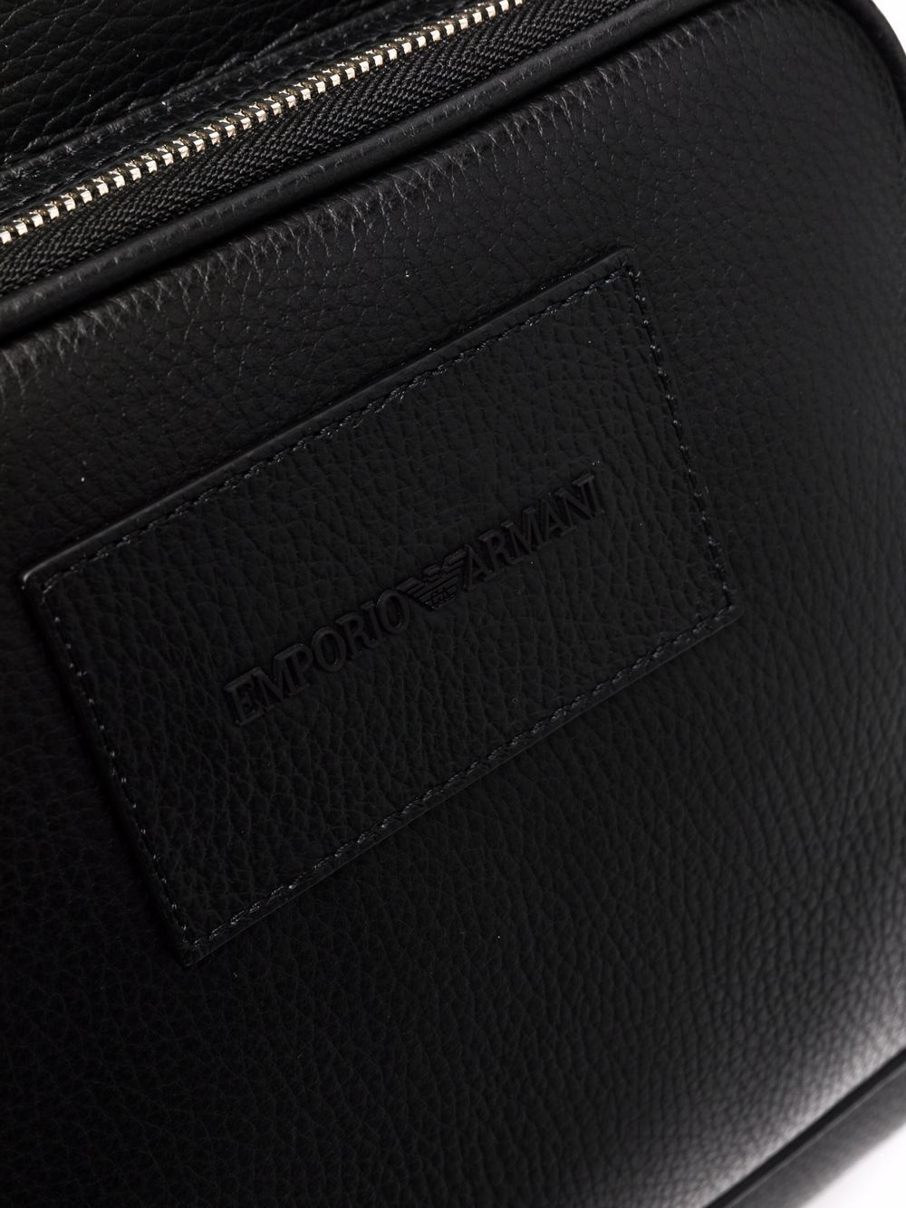 zip-up leather backpack - 4