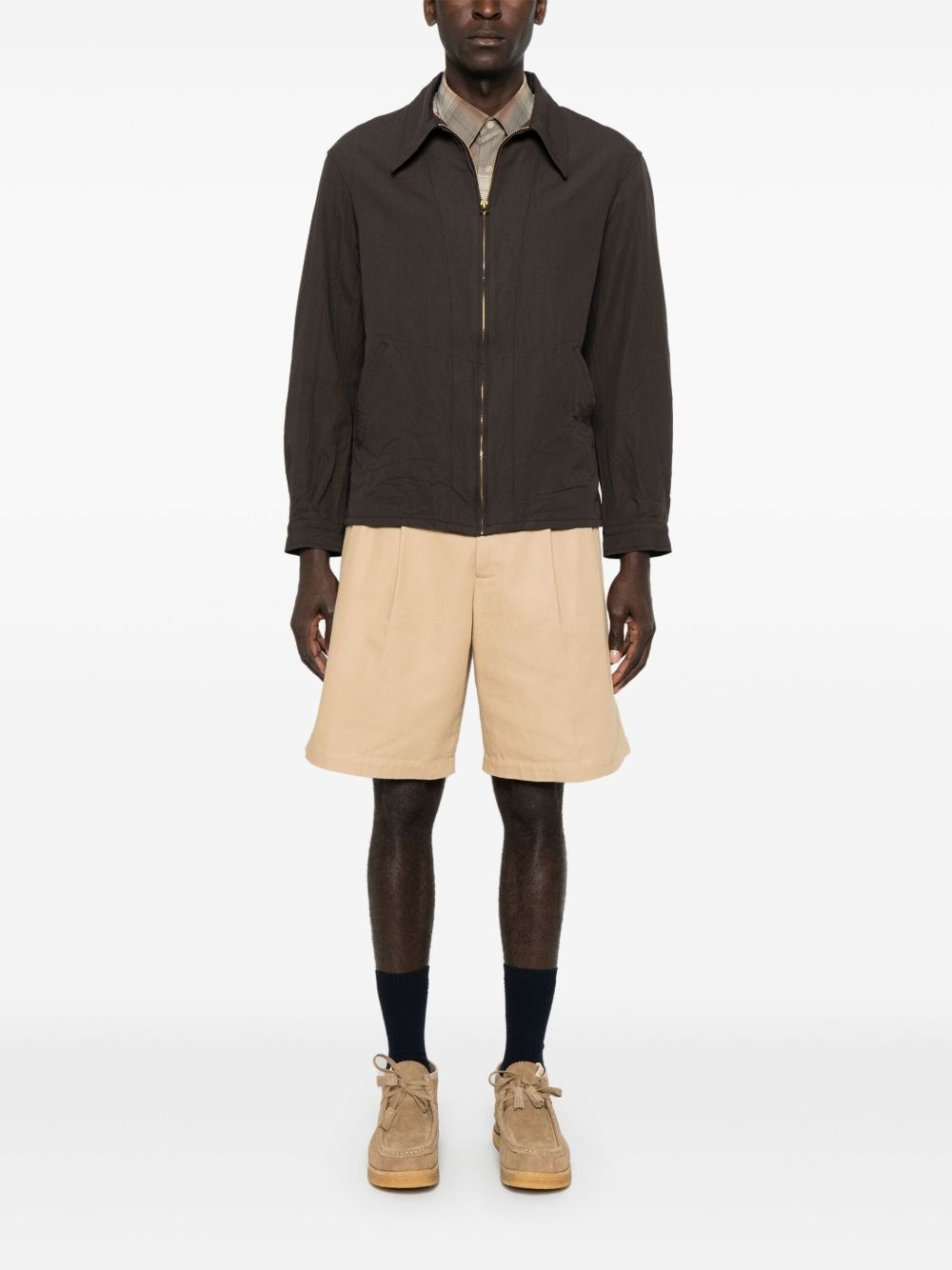 zip-up shirt jacket - 2