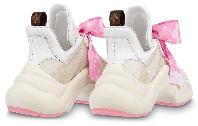 (WMNS) LOUIS VUITTON Archlight 1.0 Sneakers 'Beige with Pink Monogram Ribbon' 1ABB68 - 3