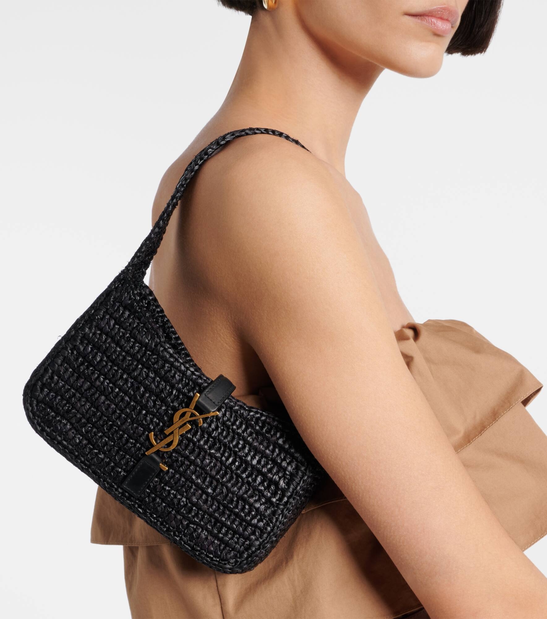 Le 5 à 7 Mini raffia shoulder bag - 2