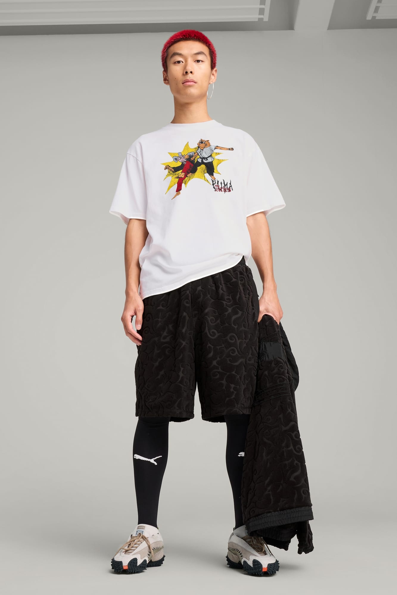 PUMA x ARIES Towelling Shorts Unisex - 5