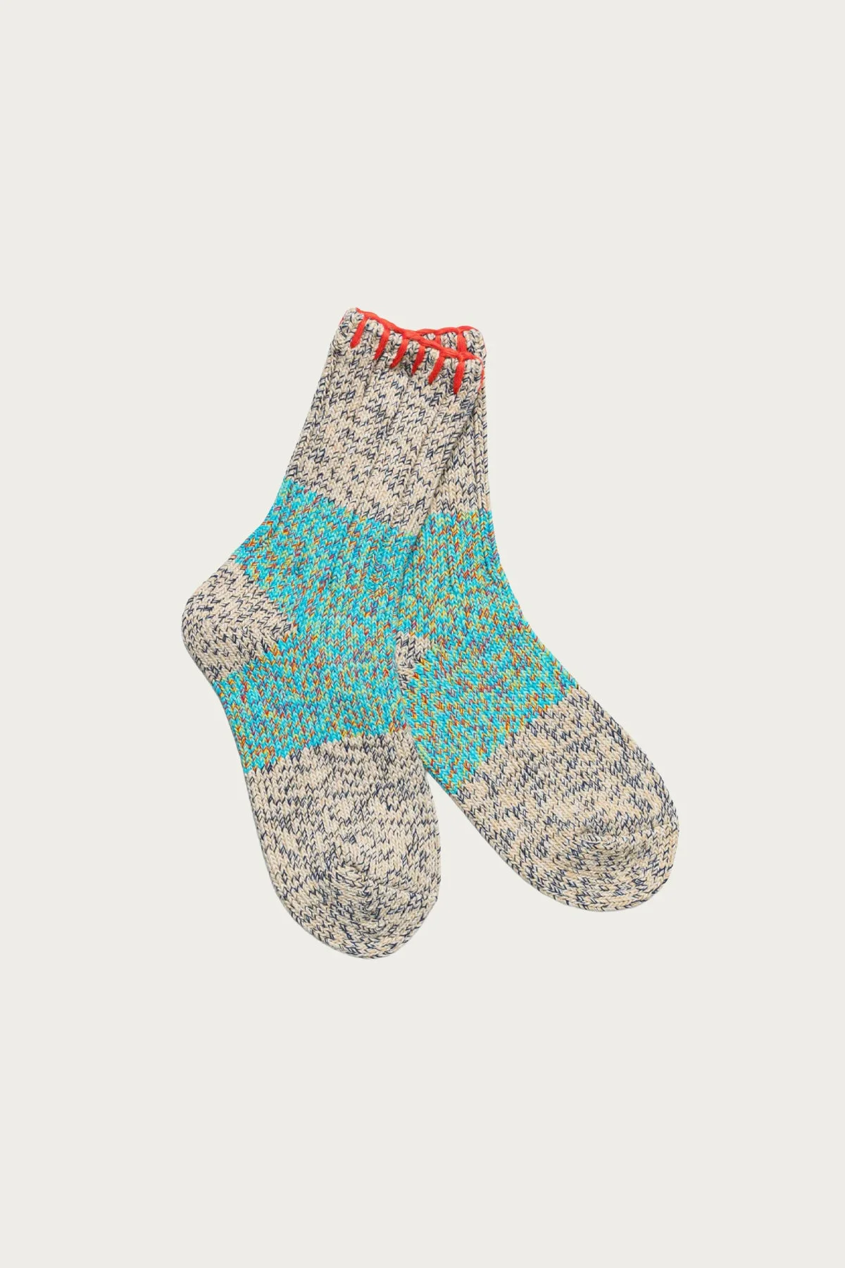 56 Yarns Grandrelle GOGH HOBO Stick Socks - Turquoise - 1