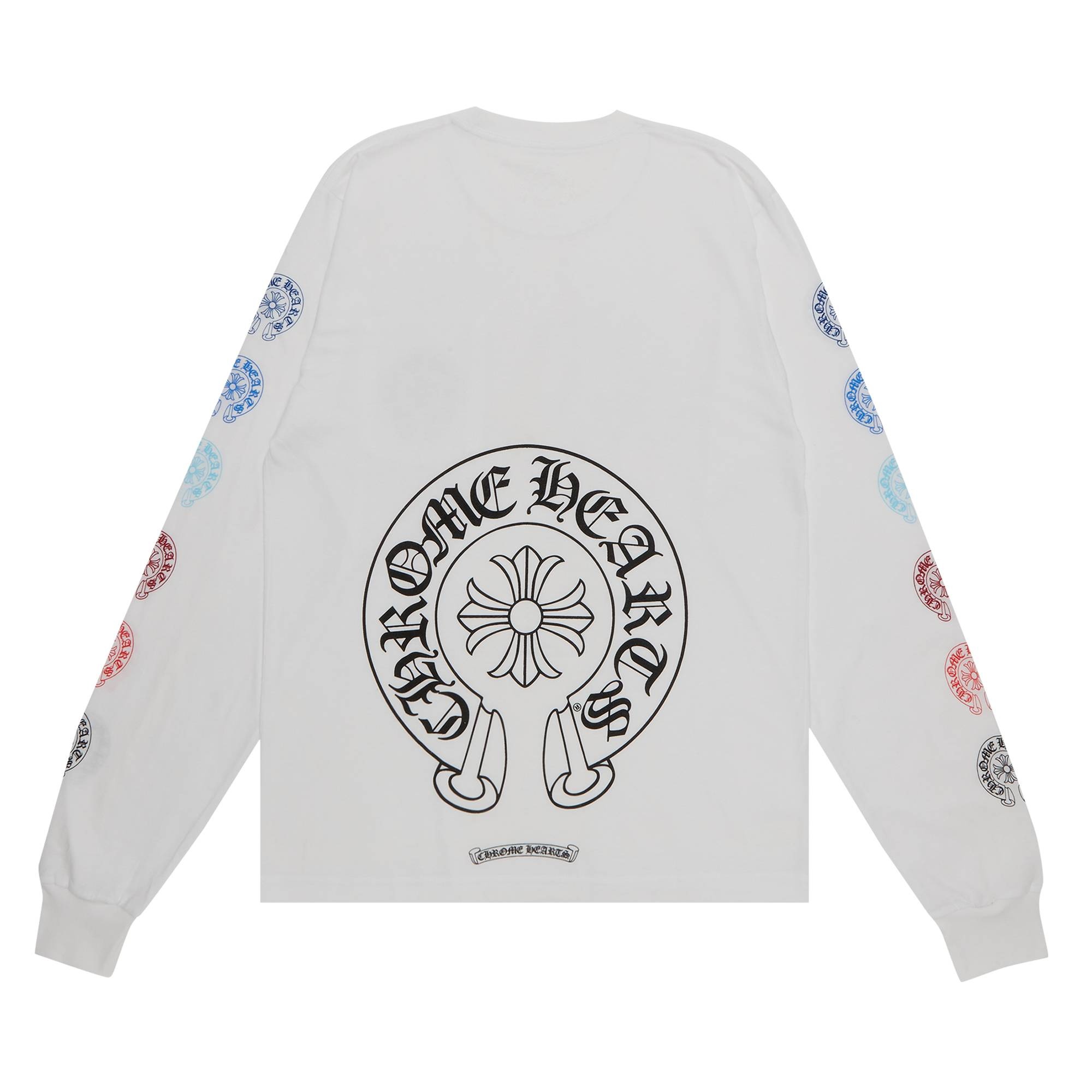 Chrome Hearts Chrome Hearts Horseshoe Long Sleeve T Shirt White 