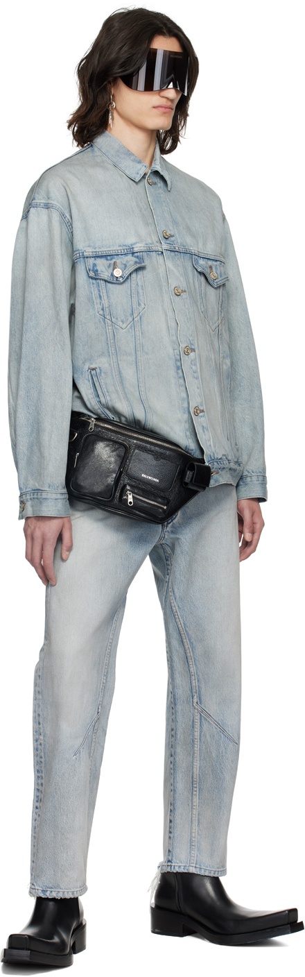 Blue O Leg Jeans - 4