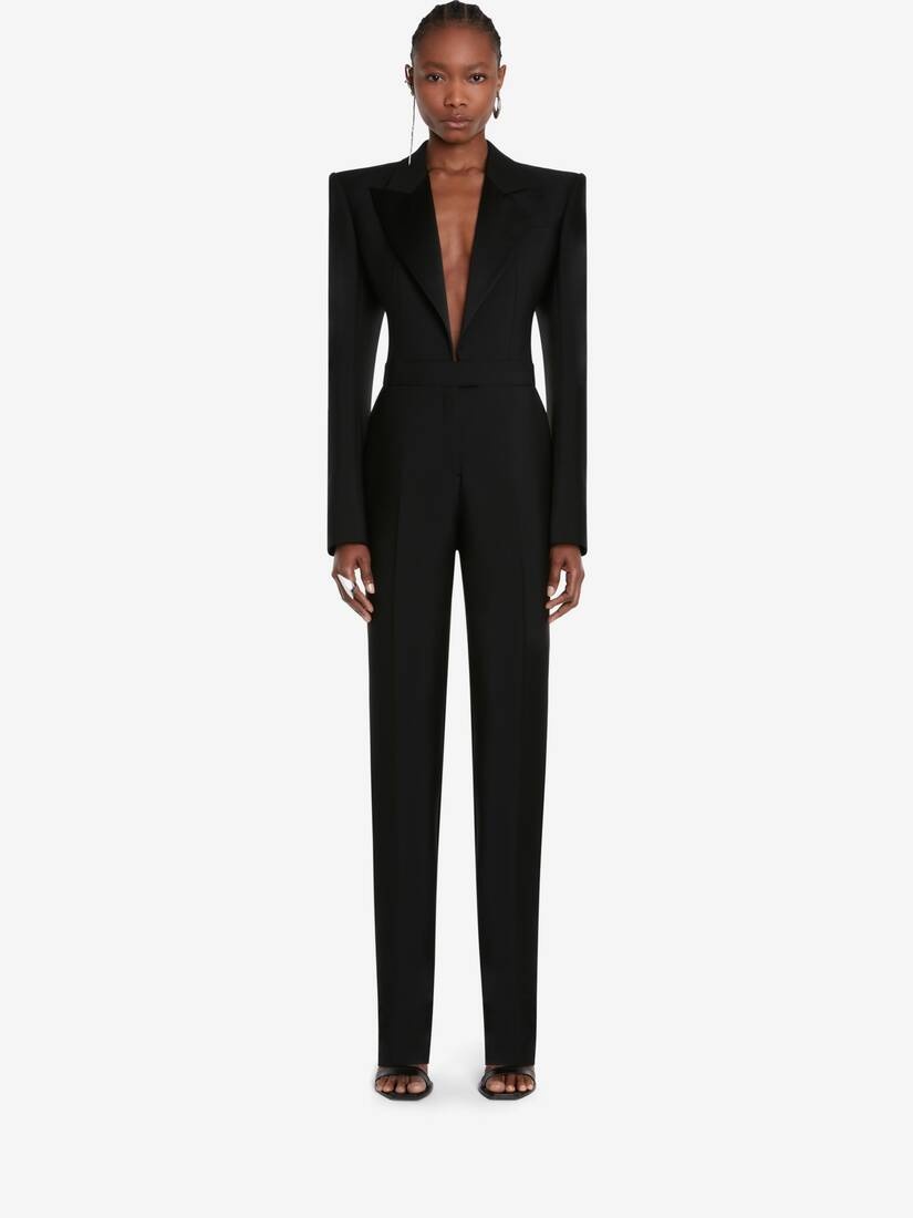All-in-one Tailored Suit in Black - 2