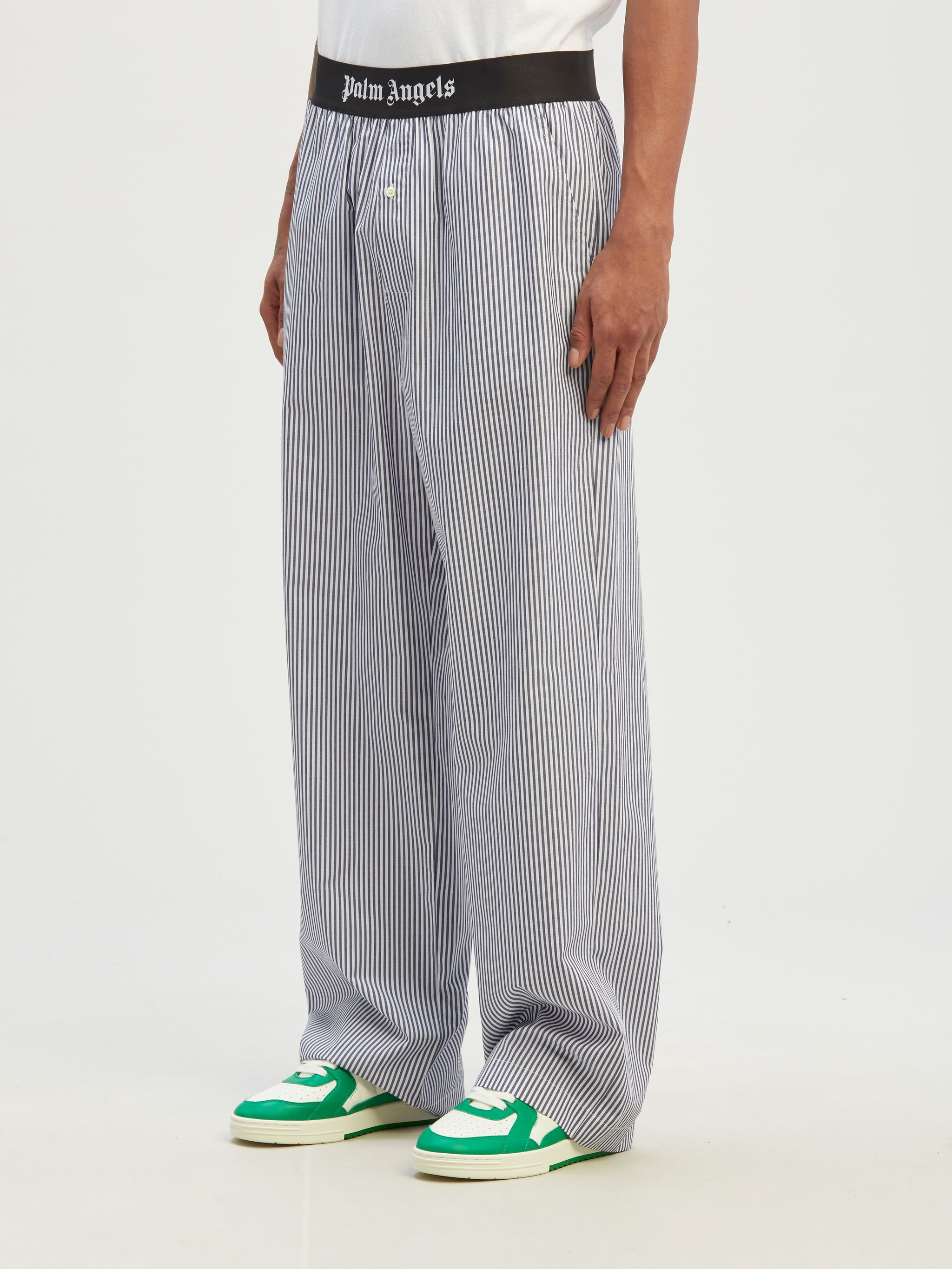 Classic Logo Striped Pajama Pants - 4