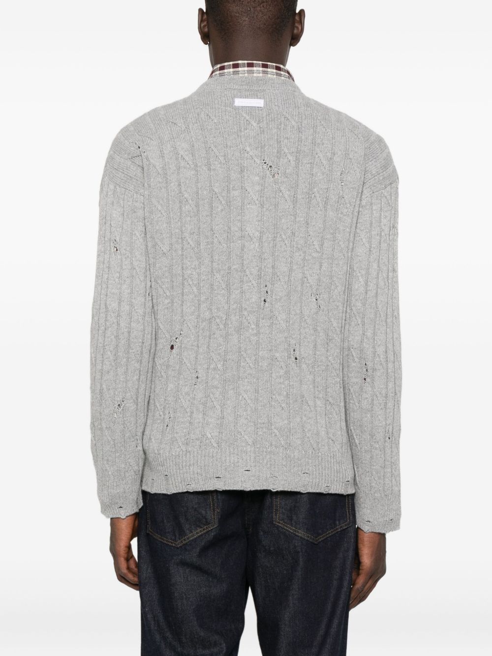 cable-knit cardigan - 4