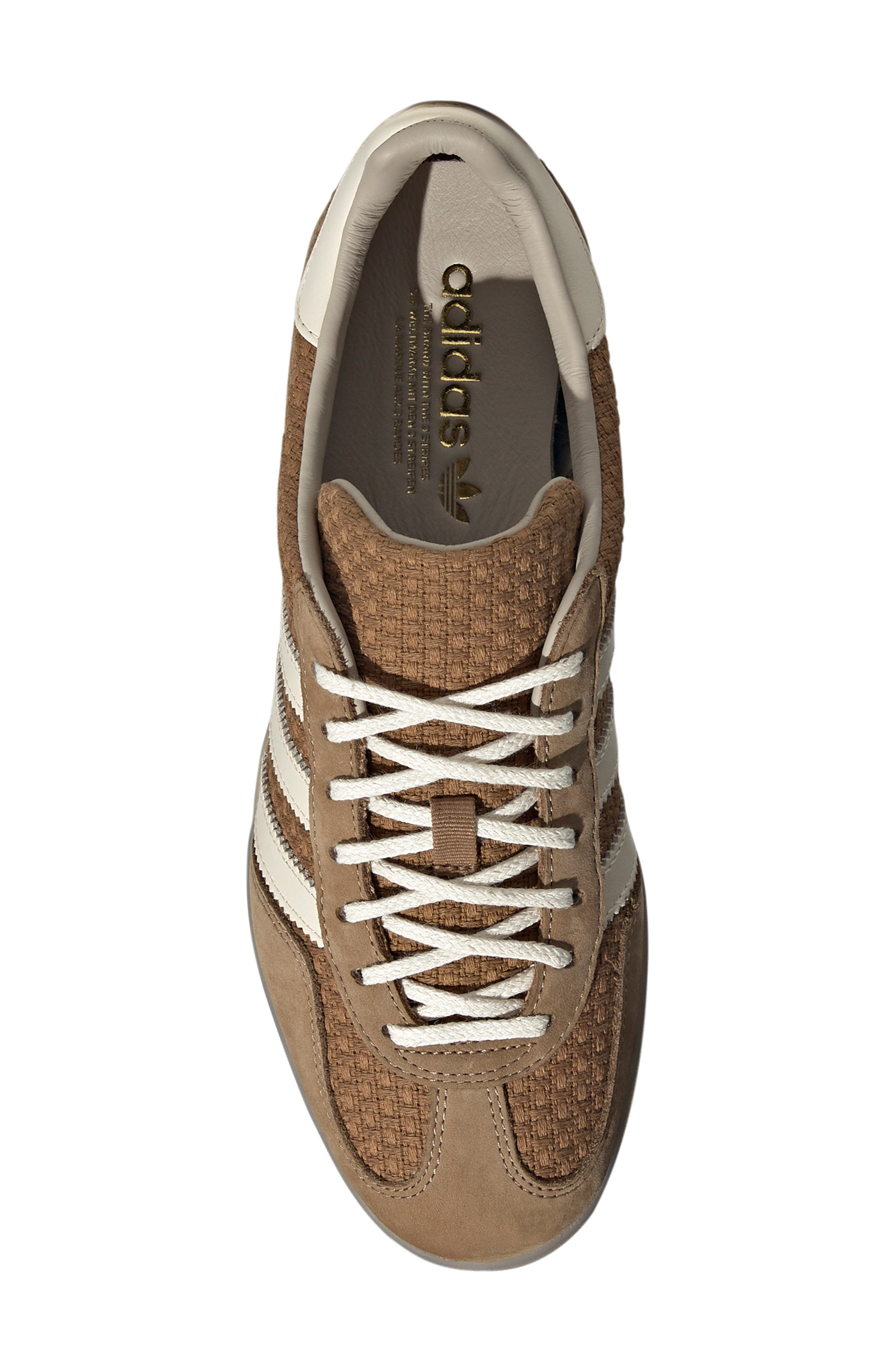 adidas Gazelle Indoor Sneaker in Brown Desert/White/Beige at Nordstrom - 4
