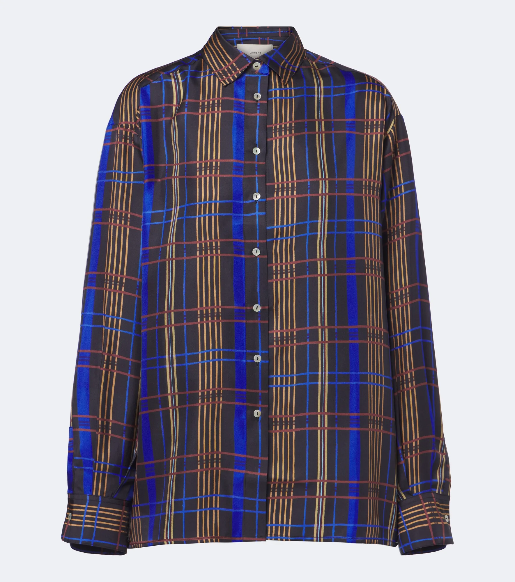 Maya checked silk shirt - 1