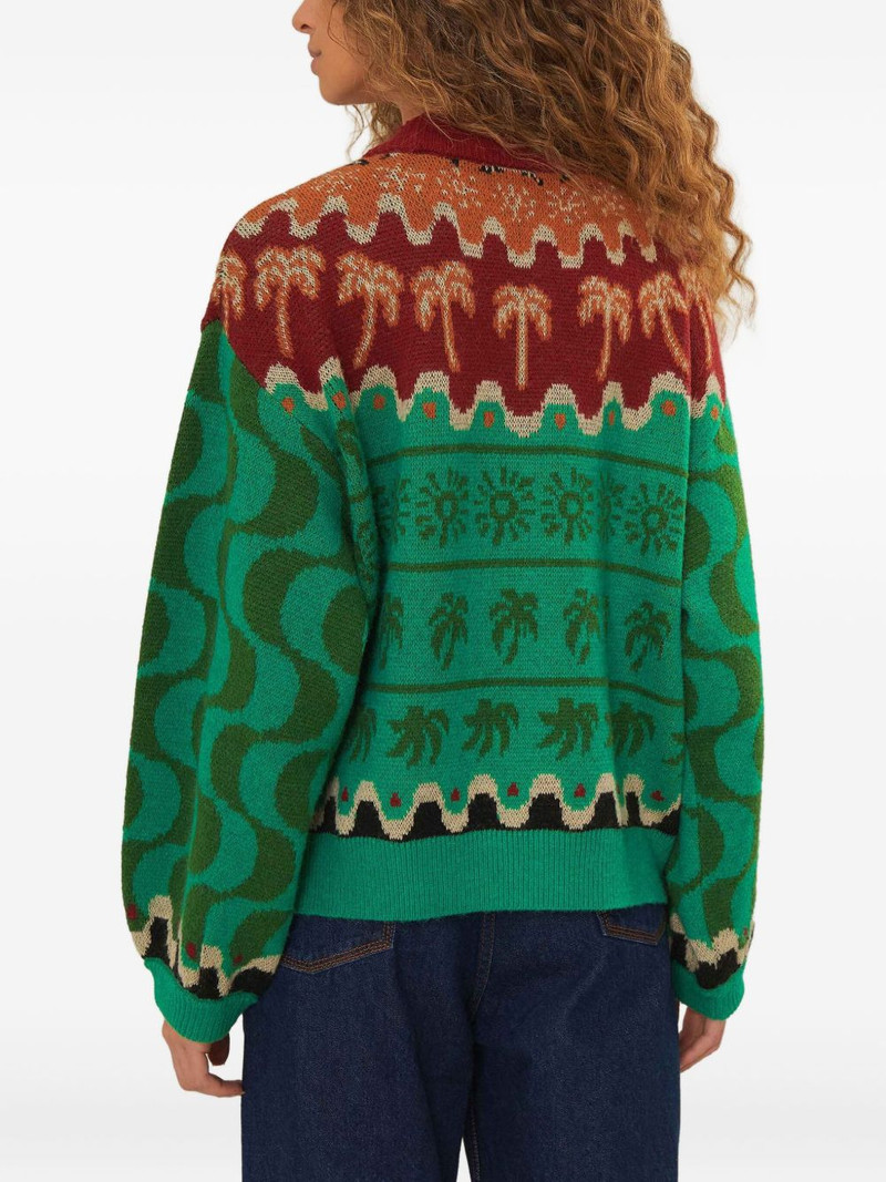 FARM RIO Christmas Toucans sweater outlook