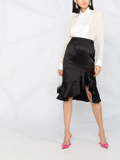 TOM FORD ruffle-trimmed skirt outlook