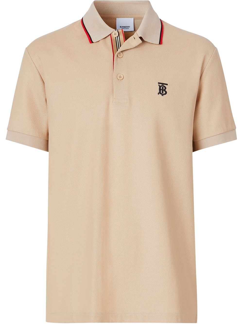 monogram motif polo shirt - 1