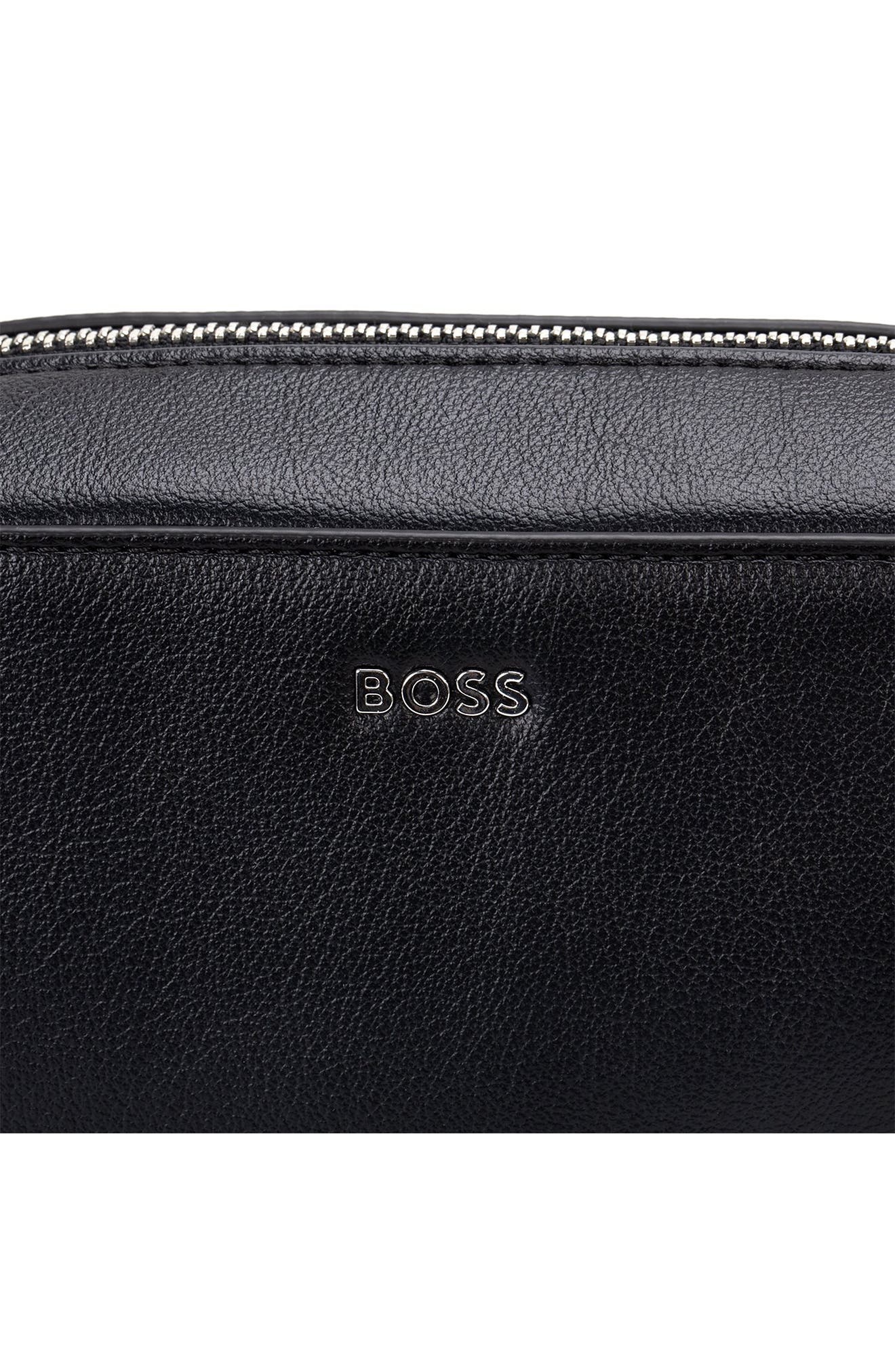 BOSS Liriel Faux Leather Crossbody Bag in Black at Nordstrom - 3