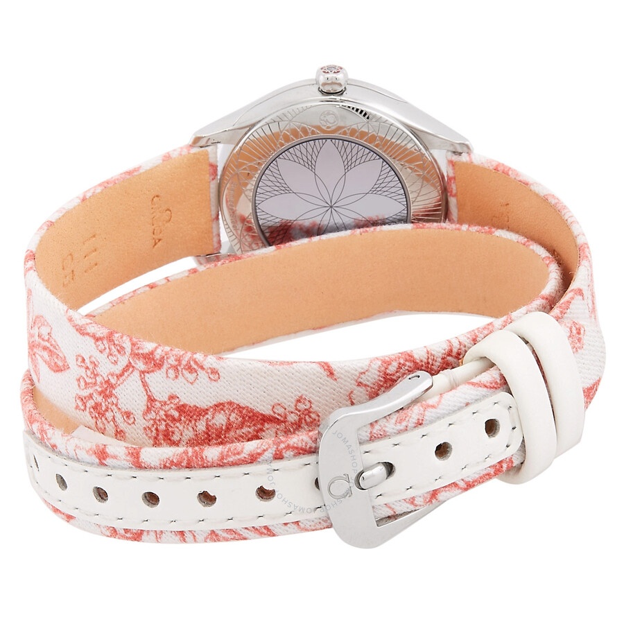 Omega De Ville Quartz Diamond White Dial Ladies Watch 428.17.26.60.04.003 - 3