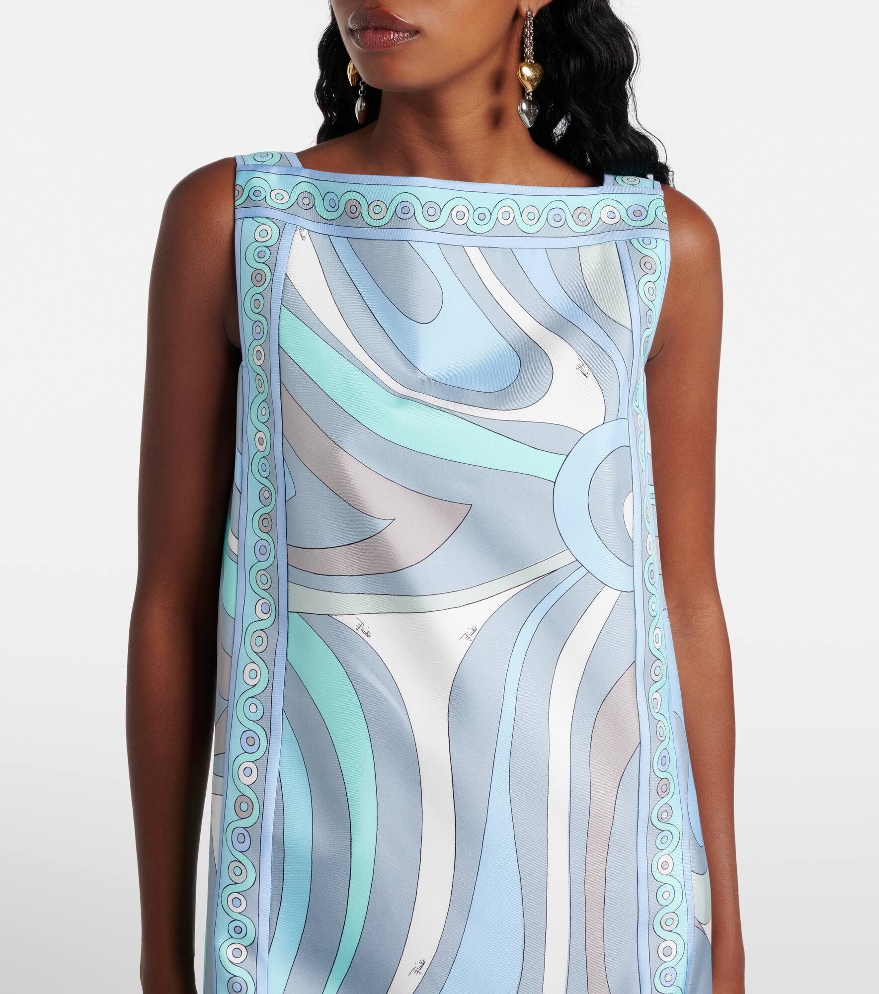 Marmo silk twill minidress - 4