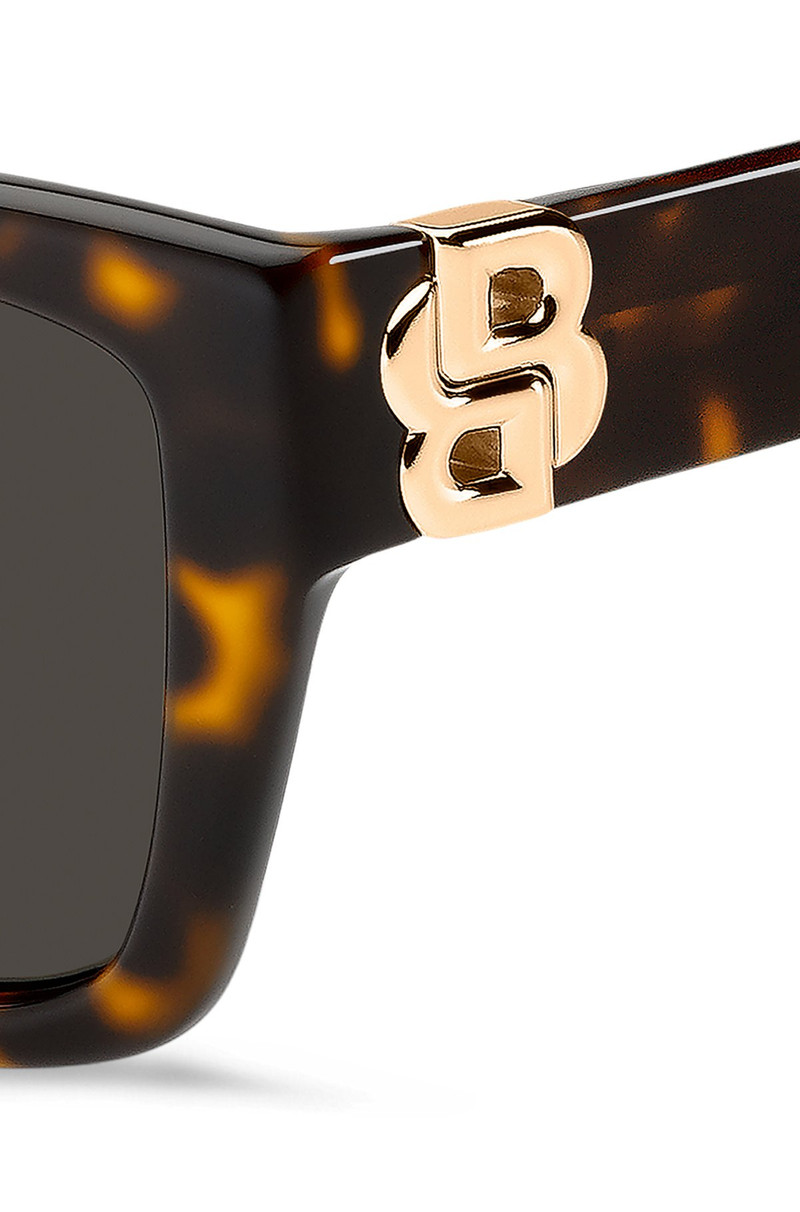 BOSS HAVANA-ACETATE SUNGLASSES WITH DOUBLE B MONOGRAM outlook